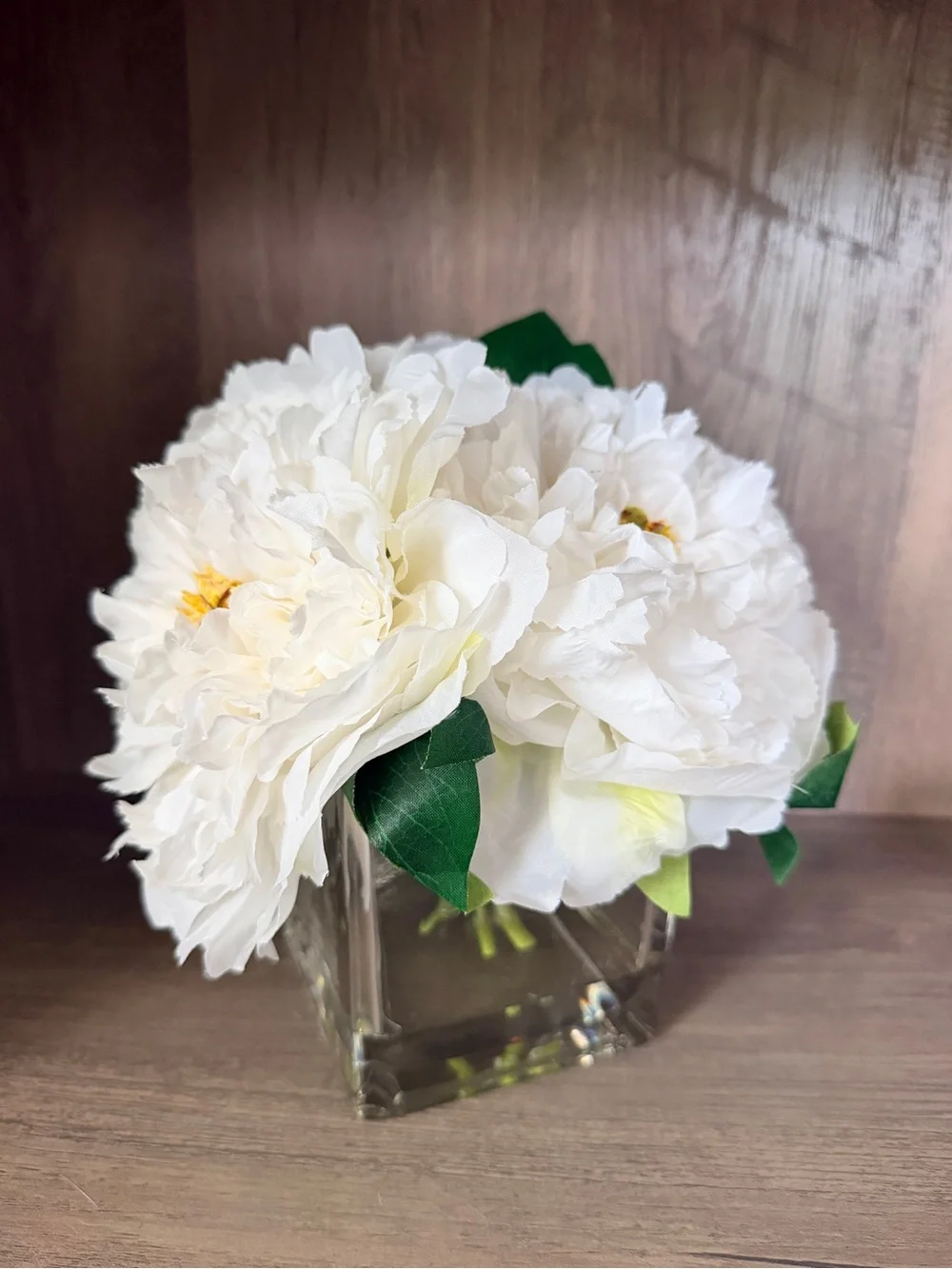 White Peony Artificial Floral Arrangement - Home Accents